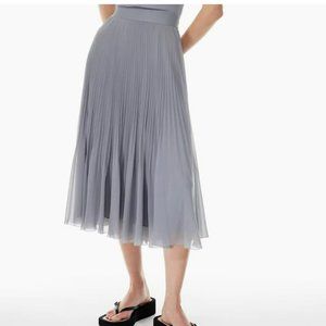 Twirl Pleated Midi Skirt